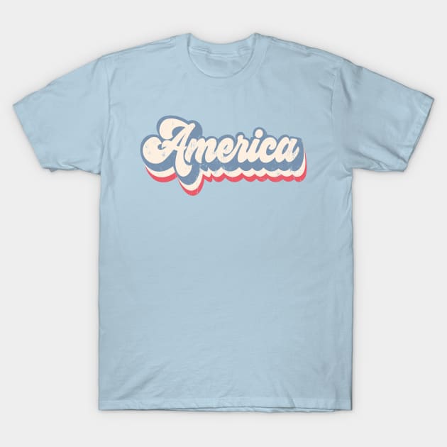 Retro America T-Shirt by TinyFly